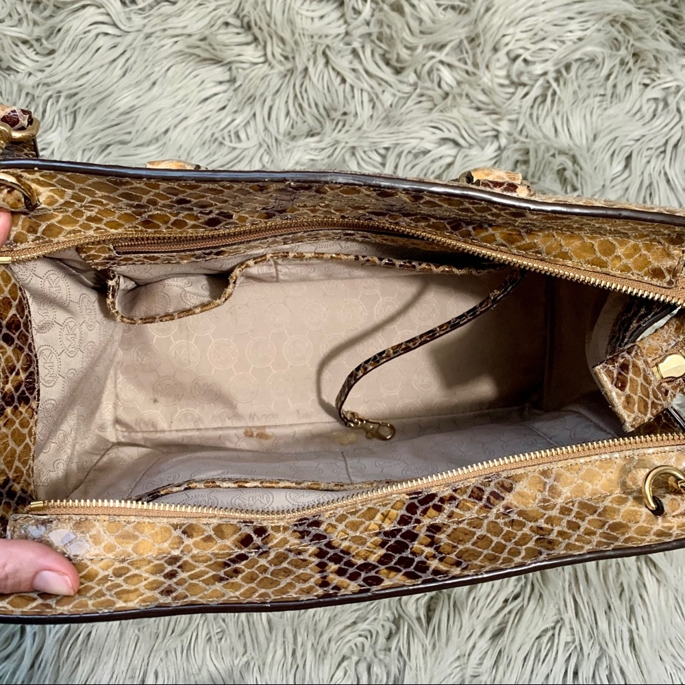 Michael Kors Selma Python Satchel - image 7